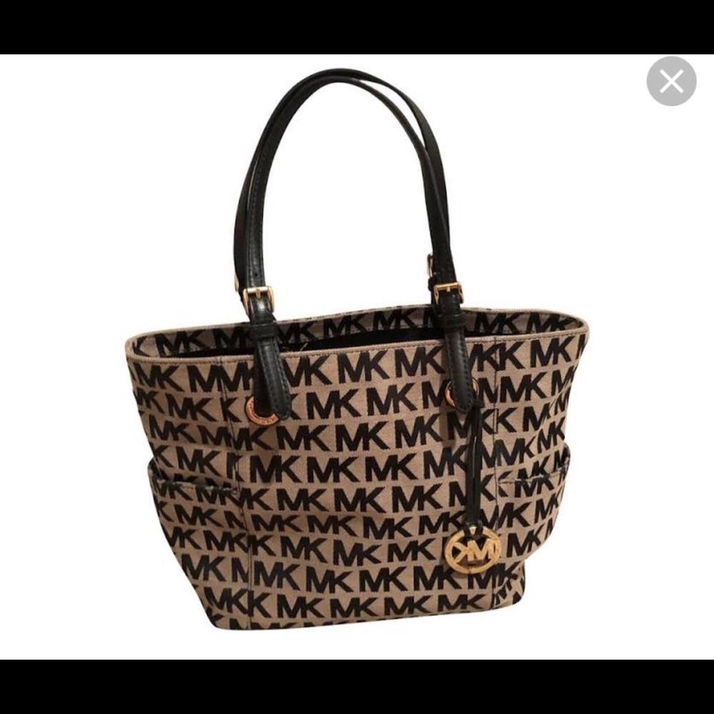 Michael Kors monogram canvas tote